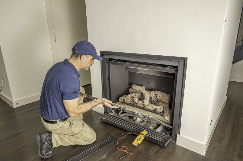 Brick Fireplace Installation